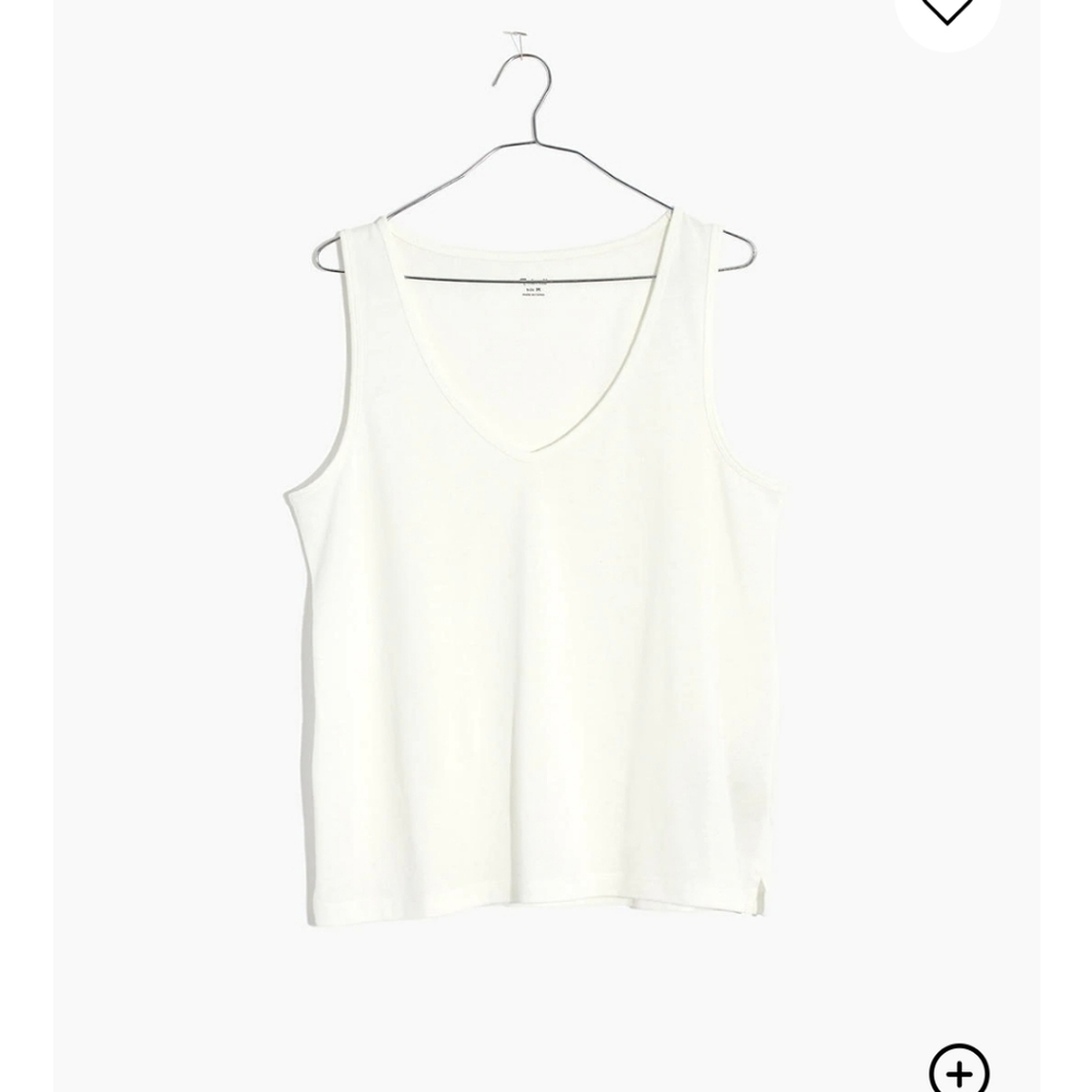 Madewell tom boy v neck tank xxs